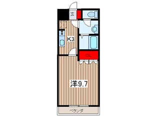 ウォ－タ－ミル壱番館の物件間取画像